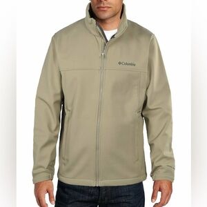 Columbia Mens Softshell Fleece Lined Omni Shield Jacket, Olive Tan Size XS
